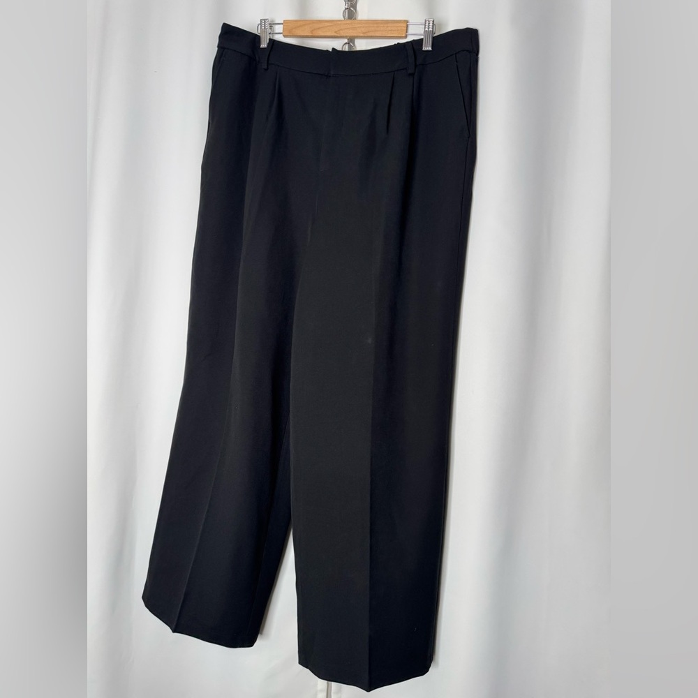 Steve Madden Classic Black Pleated‎ Front Dress Pants XXL